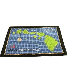 2 NCL America Pride‎ of Hawaii Beach Towel Map Hawaiian Islands Blue  53x28